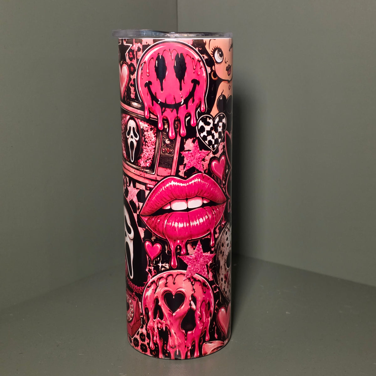 Pink Horror Halloween 20oz Tumbler