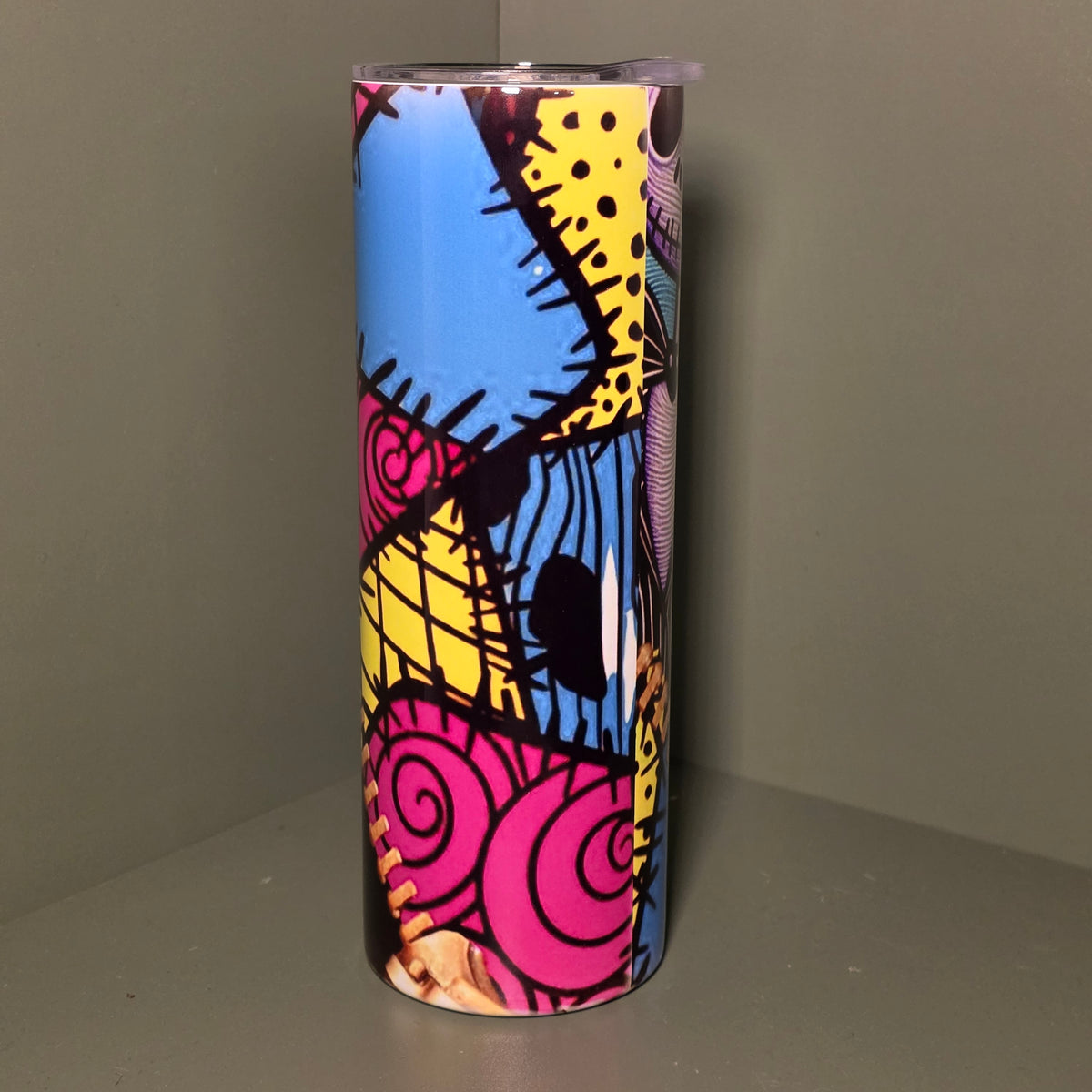 Spooky Stitched Couple 20oz Skinny Tumbler