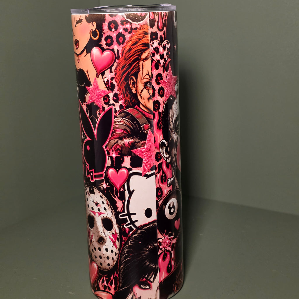 Pink Horror Halloween 20oz Tumbler