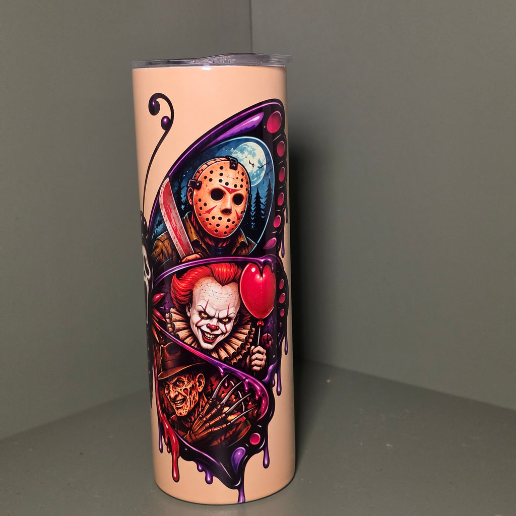 Horror Butterfly 20oz Skinny Tumbler – Halloween Inspired
