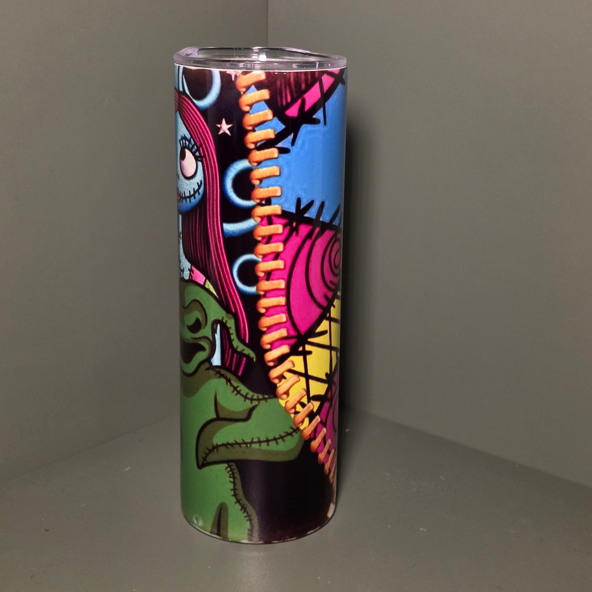 Spooky Stitched Couple 20oz Skinny Tumbler