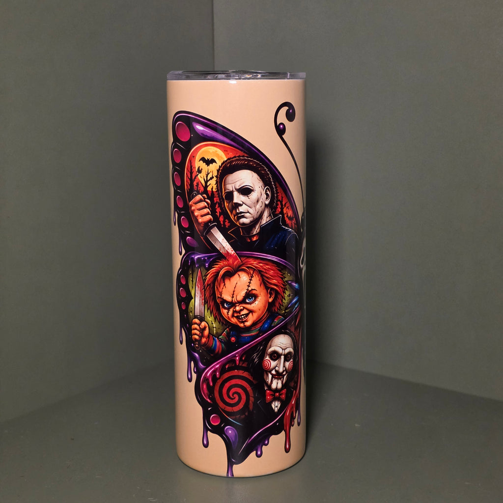 Horror Butterfly 20oz Skinny Tumbler – Halloween Inspired