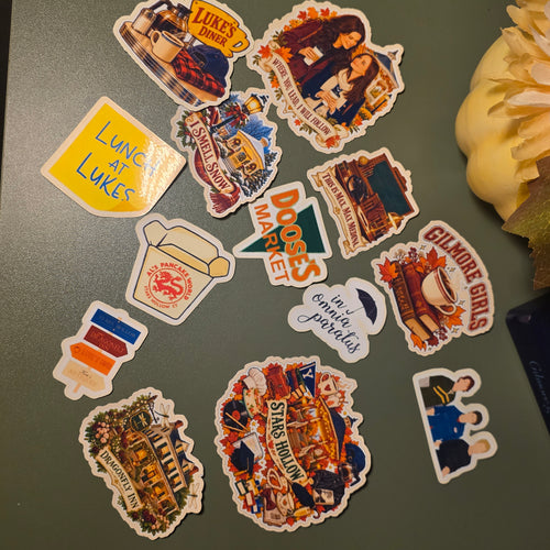 Cozy Small-Town Fall Sticker Pack – 13 Stickers