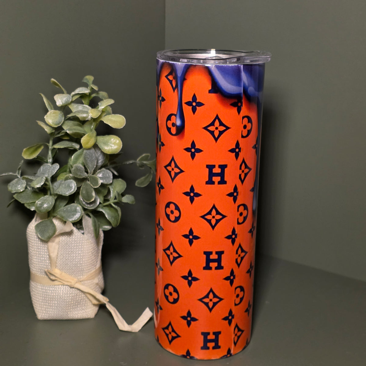 Houston Inspired Orange & Navy 20oz Tumbler